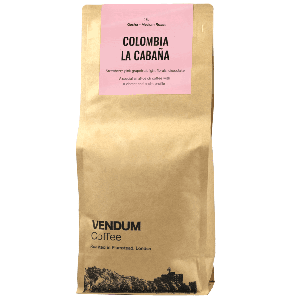 VENDUM, Colombia La Cabaña Gesha Natural Processed Speciality Coffee, Whole Beans - Image 7