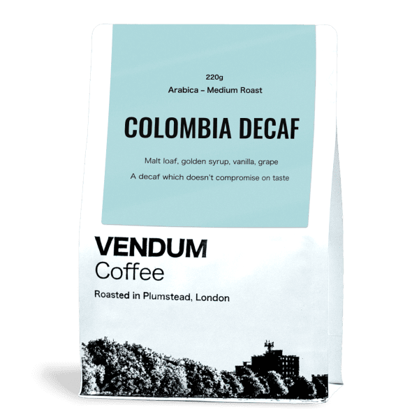 VENDUM, Colombian Decaf Coffee, whole beans