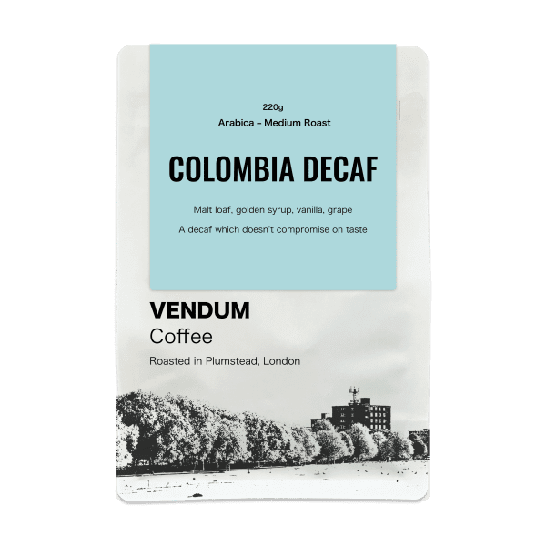 VENDUM, Colombian Decaf Coffee, whole beans