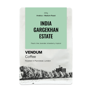 VENDUM Coffee, India Gargekhan Estate Natural coffee beans, roasted to order in Plumstead, London