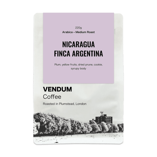 VENDUM Coffee, Nicaragua Finca Argentina, coffee beans, roasted to order in Plumstead, London
